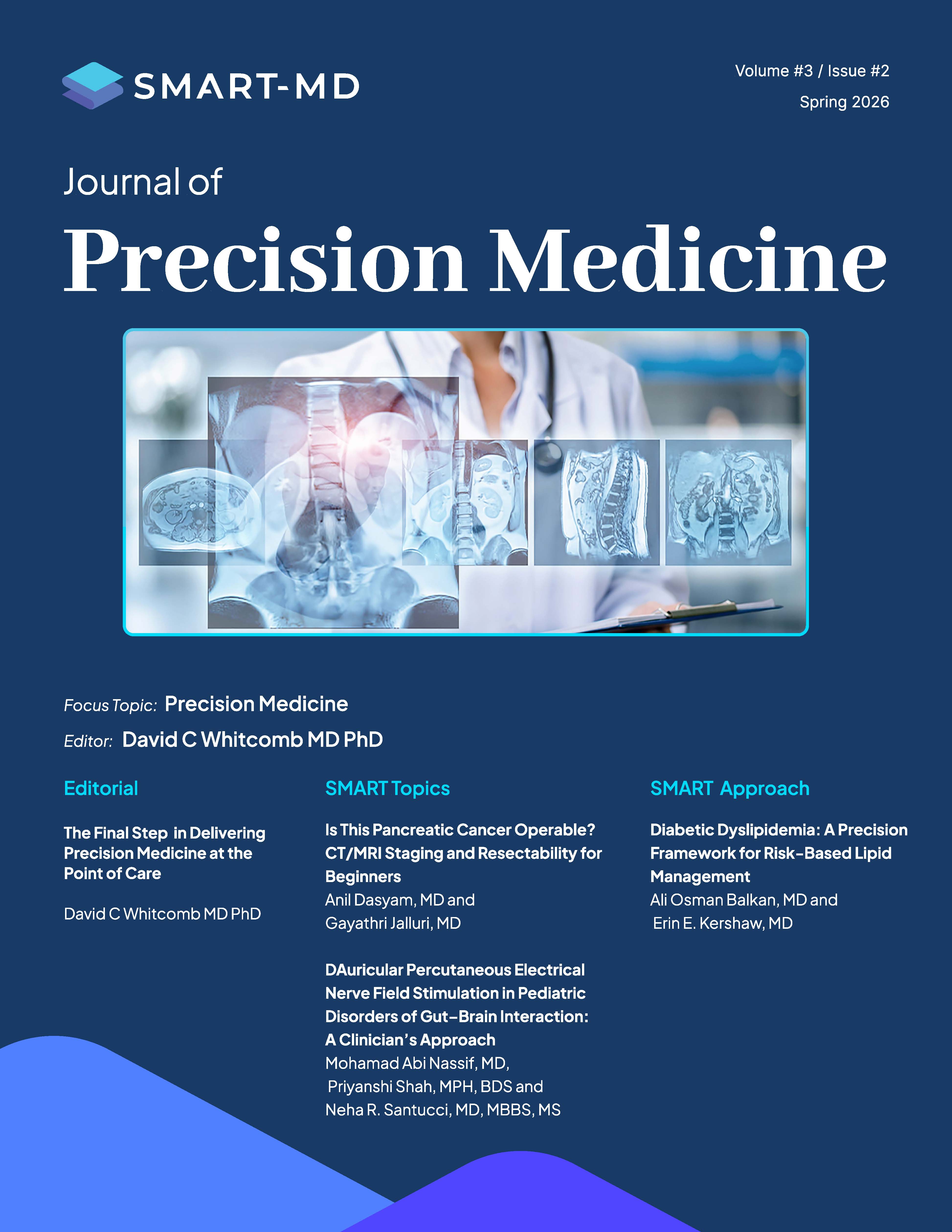 					View Vol. 3 No. 2 (2026): SMART-MD Journal of Precision Medicine Vol 3, No 2, (Spring) 2026
				