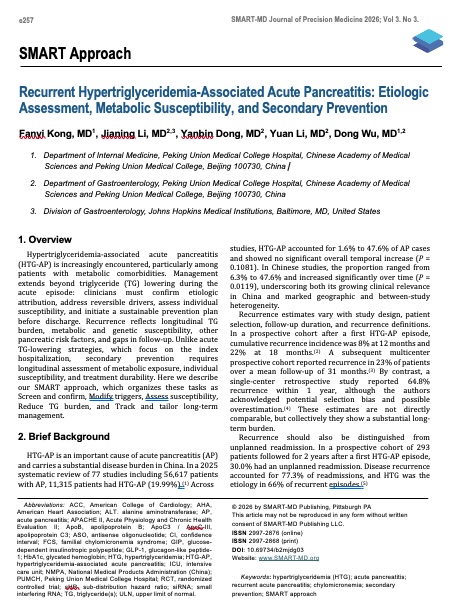 View of first page of article
